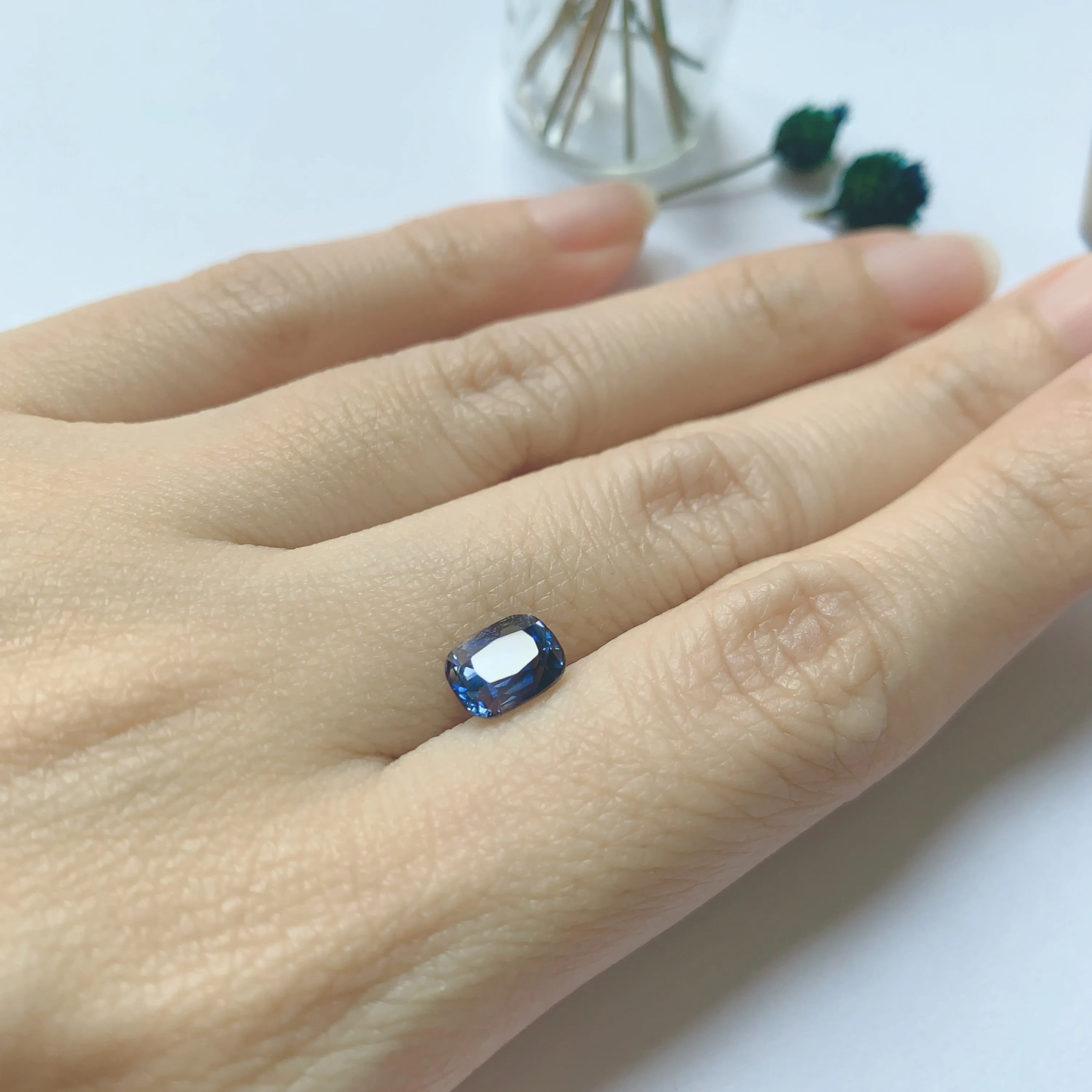 2.21ct Cushion Natural Blue Sapphire No.12010