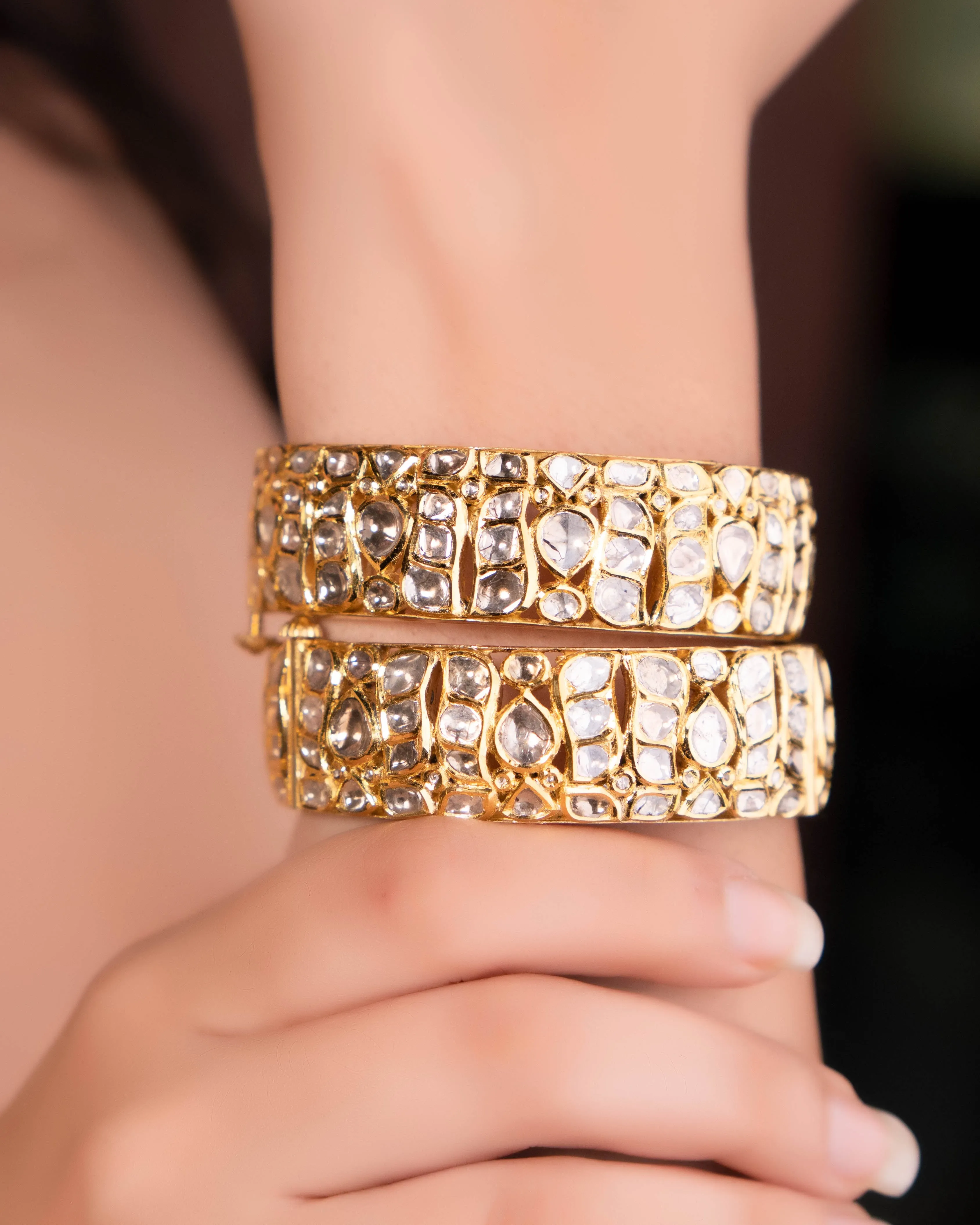 Aarvi Jadau Polki Bangle