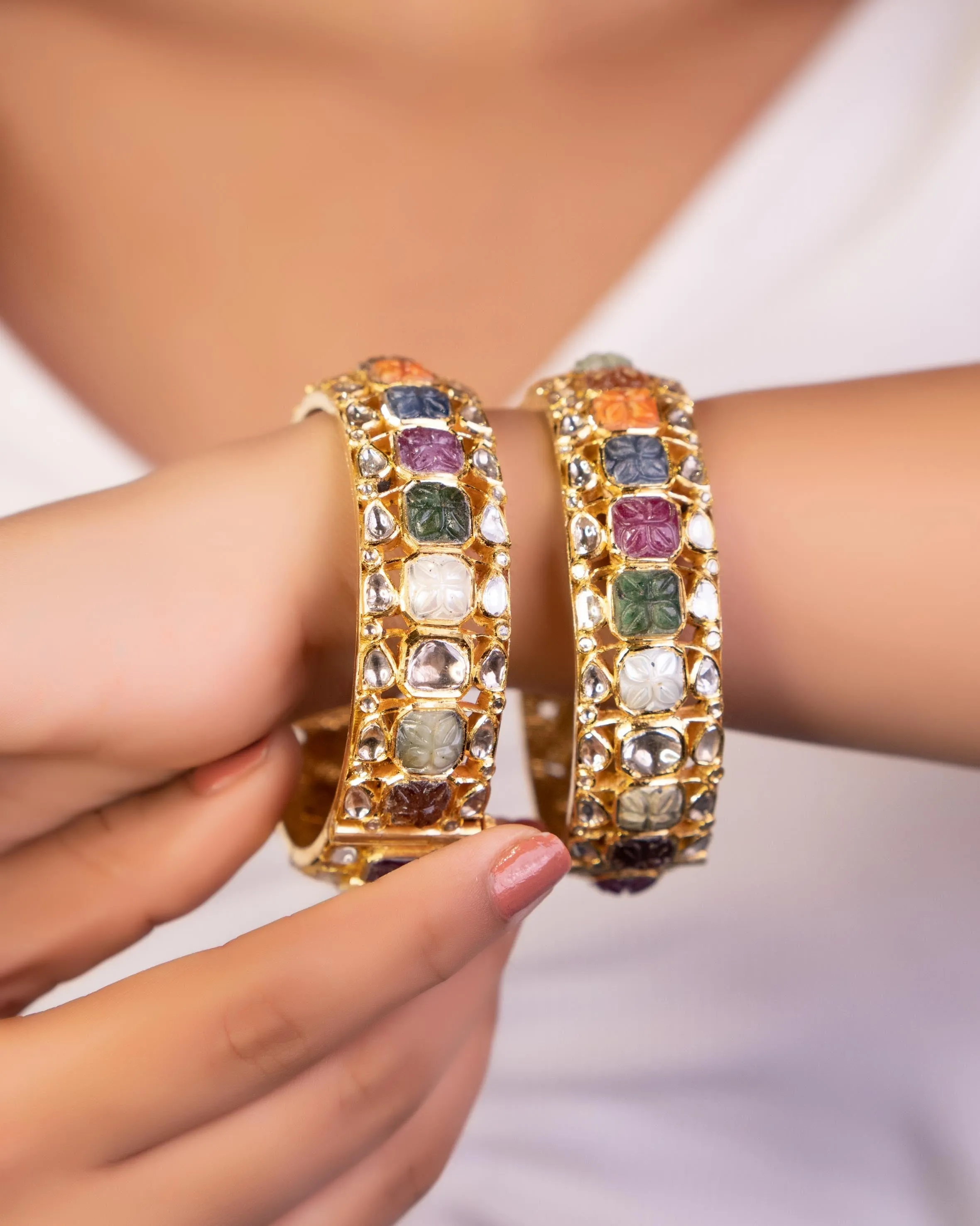 Aasma Jadau Polki Bangle