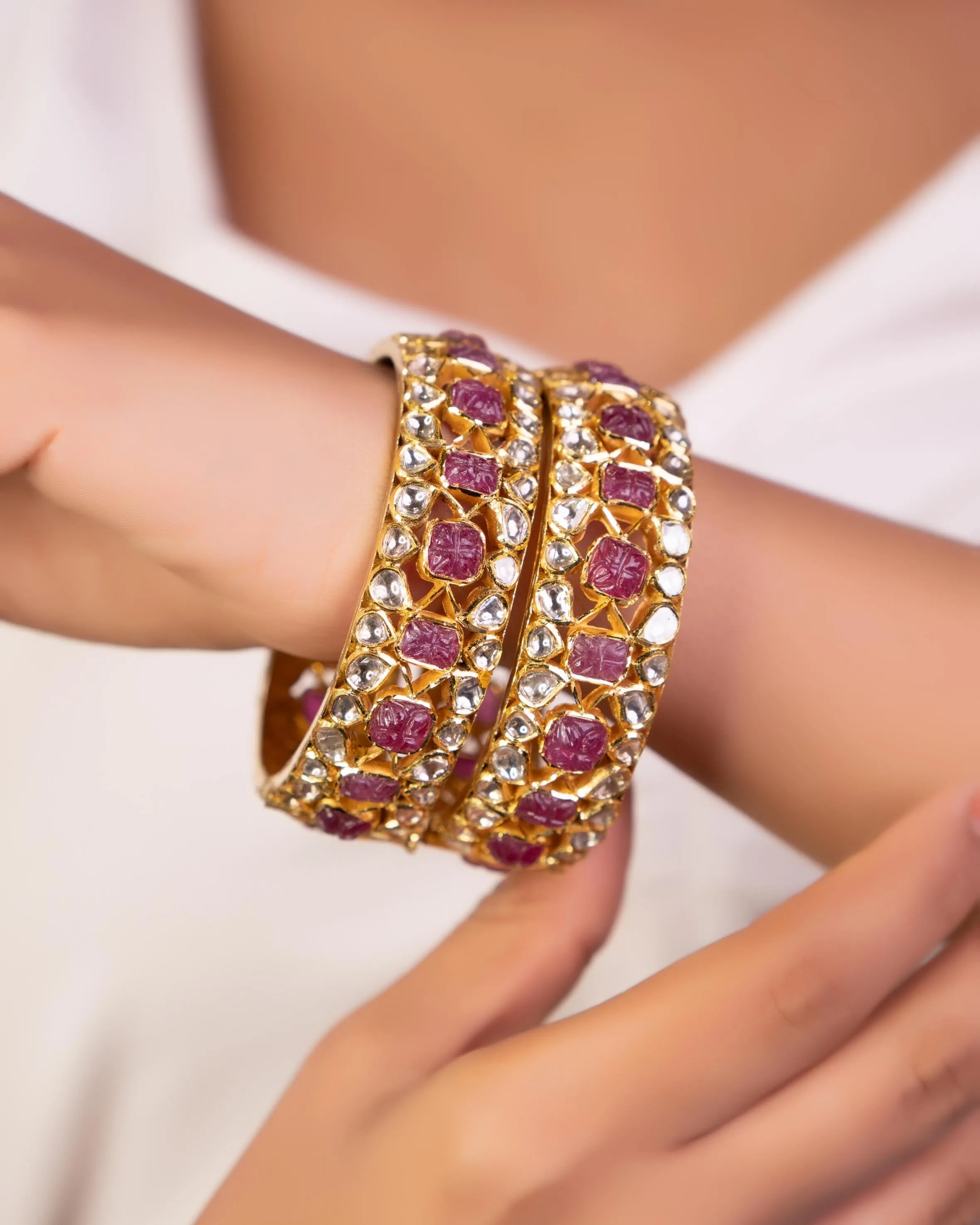 Abby Jadau Polki Bangle