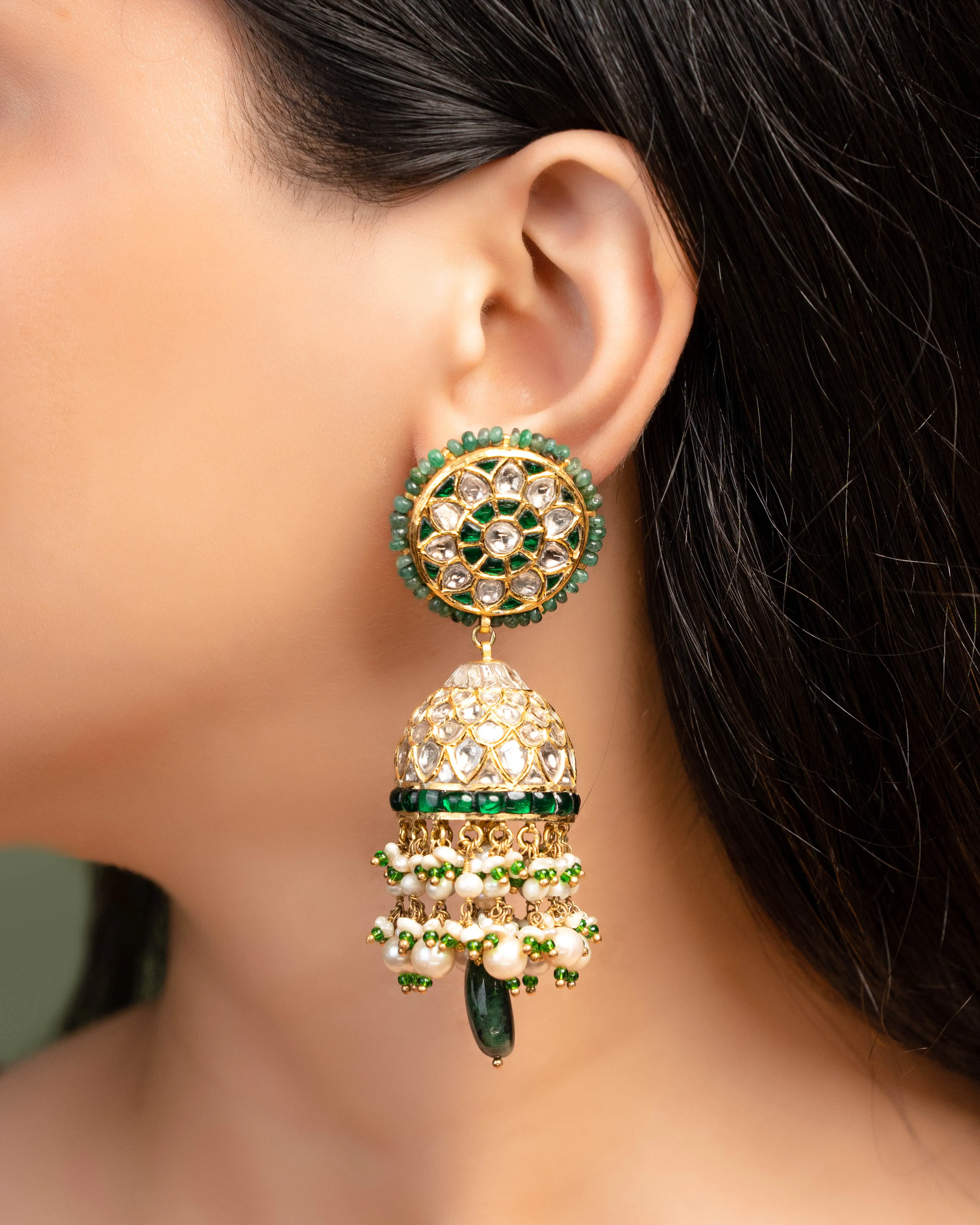 Aditi Rao - Lavina Polki Jhumkas