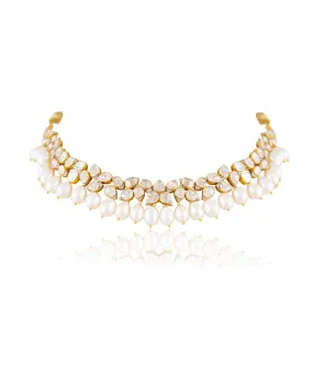 Advika Polki And Diamond Necklace