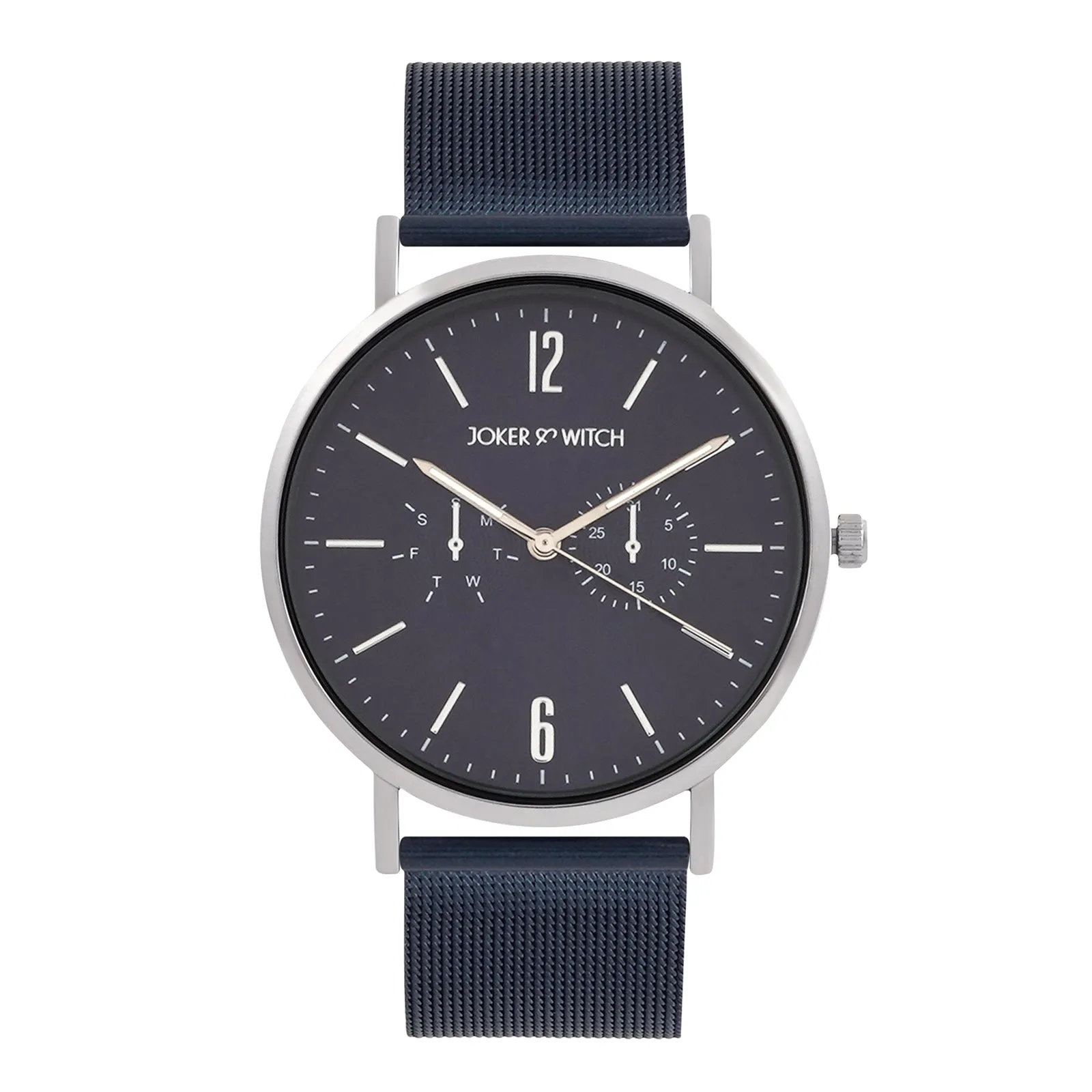 Agera Blue Dial Blue Mesh Strap Watch