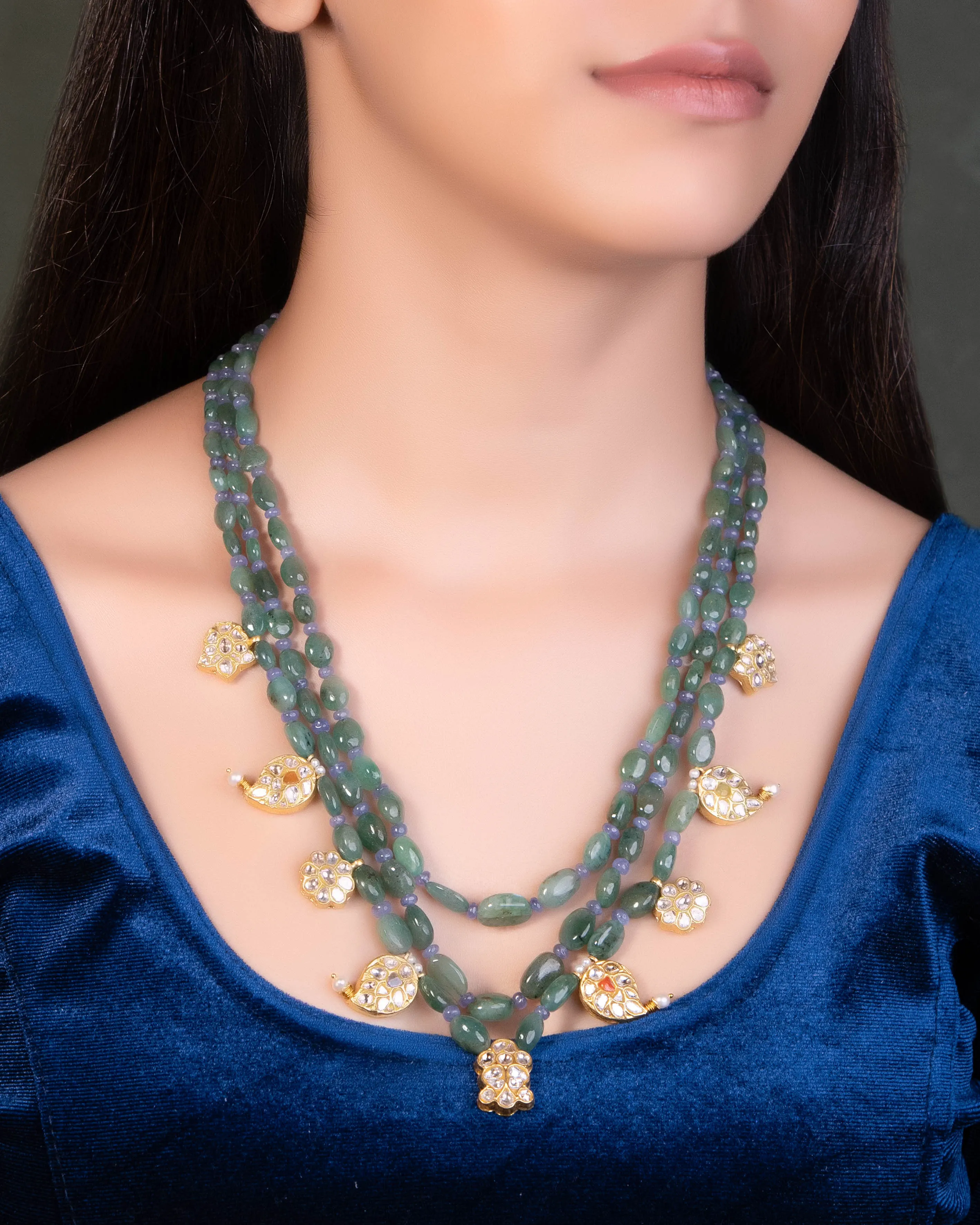 Alisha Polki Bead Pendant