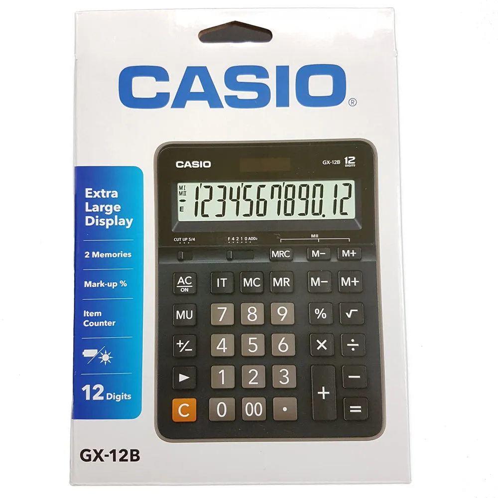 Casio GX-12B 12-Digit Calculator