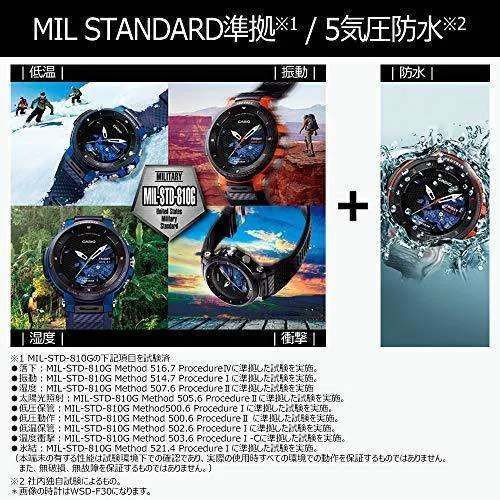 CASIO PROTREK SMART OUTDOOR MEN WATCH WSD-F21HR-RD