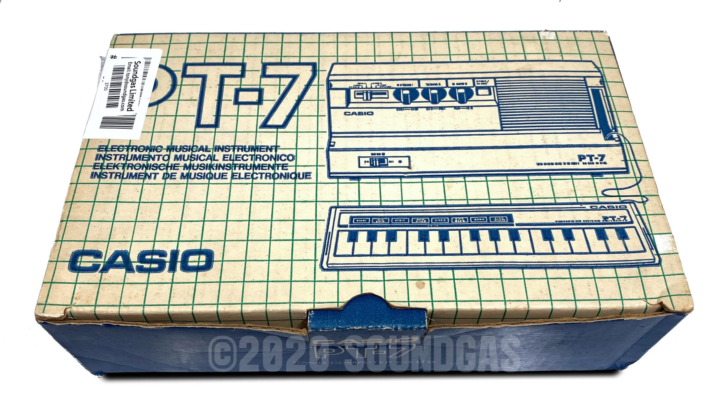 Casio PT-7 Pocket Synthesizer (Boxed)