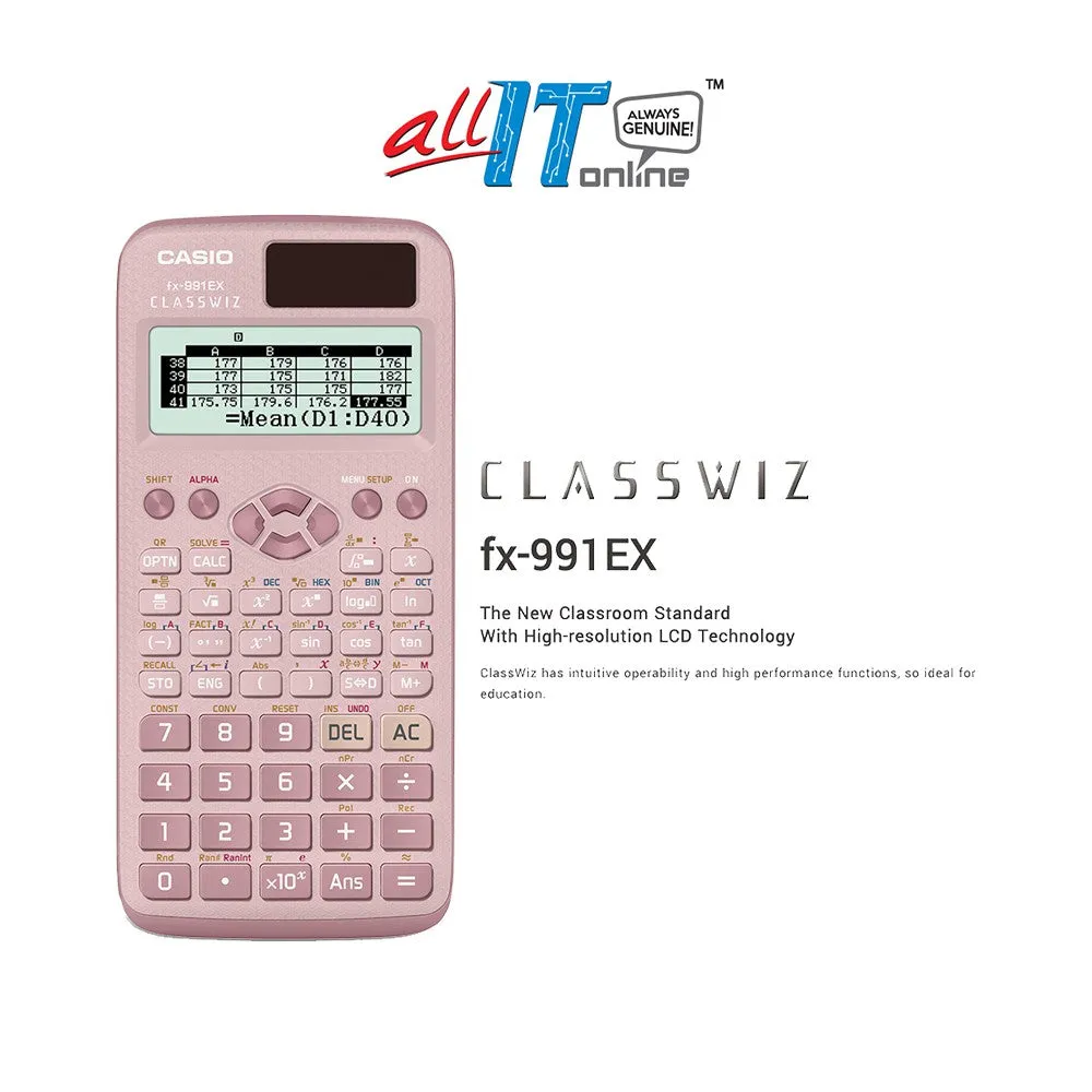 Casio Scientific Calculator FX-991EX / FX-991EX-PK ( Pink / Black )