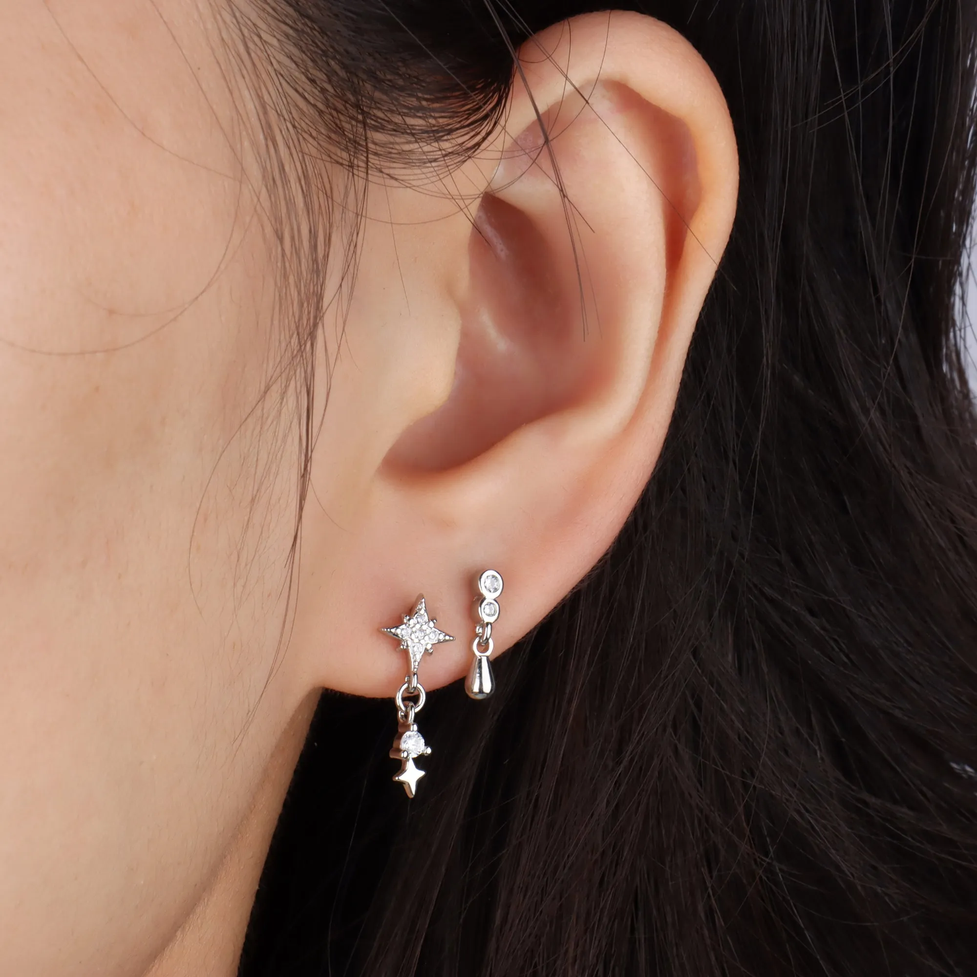 Dazzling Star Drop Earrings