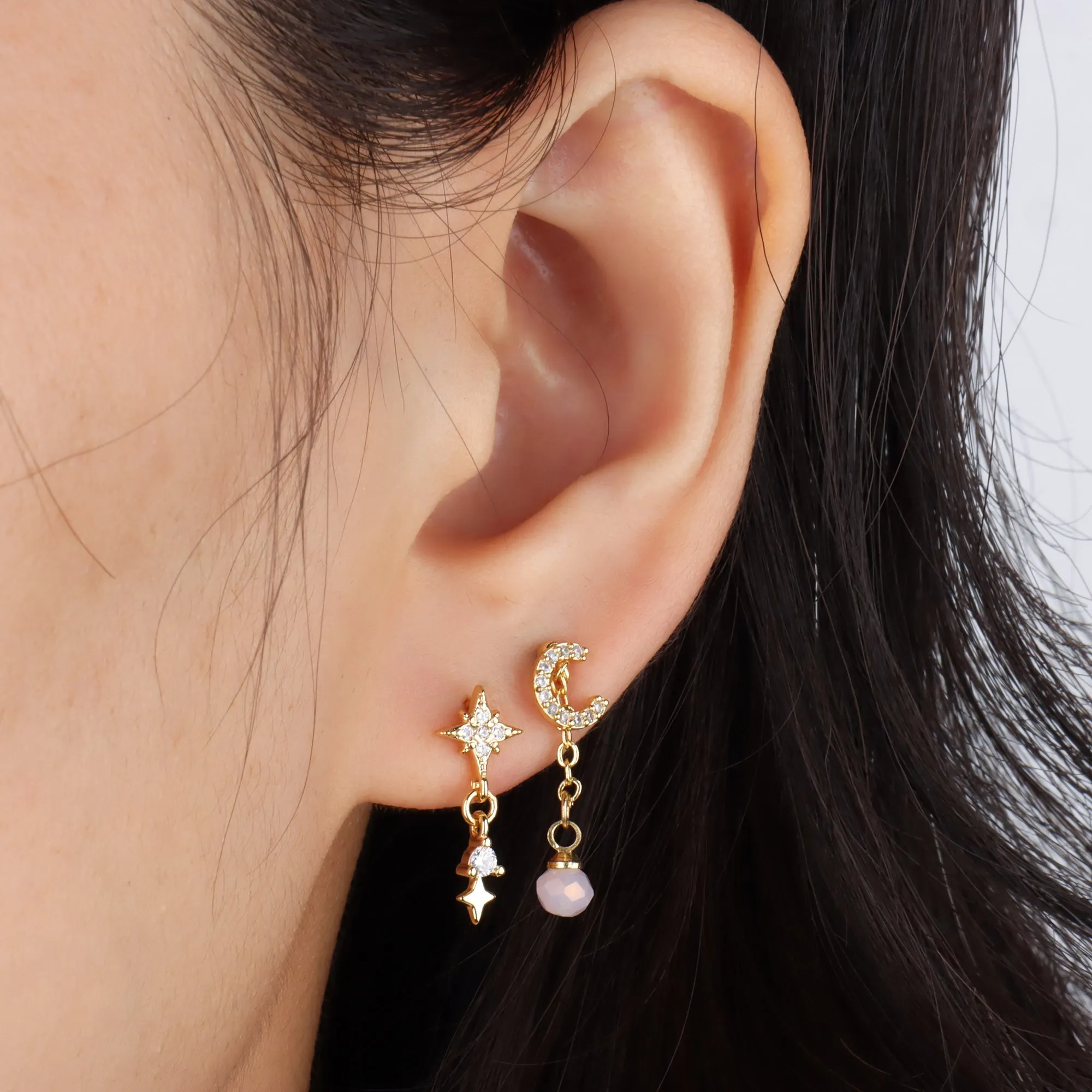 Dazzling Star Drop Earrings