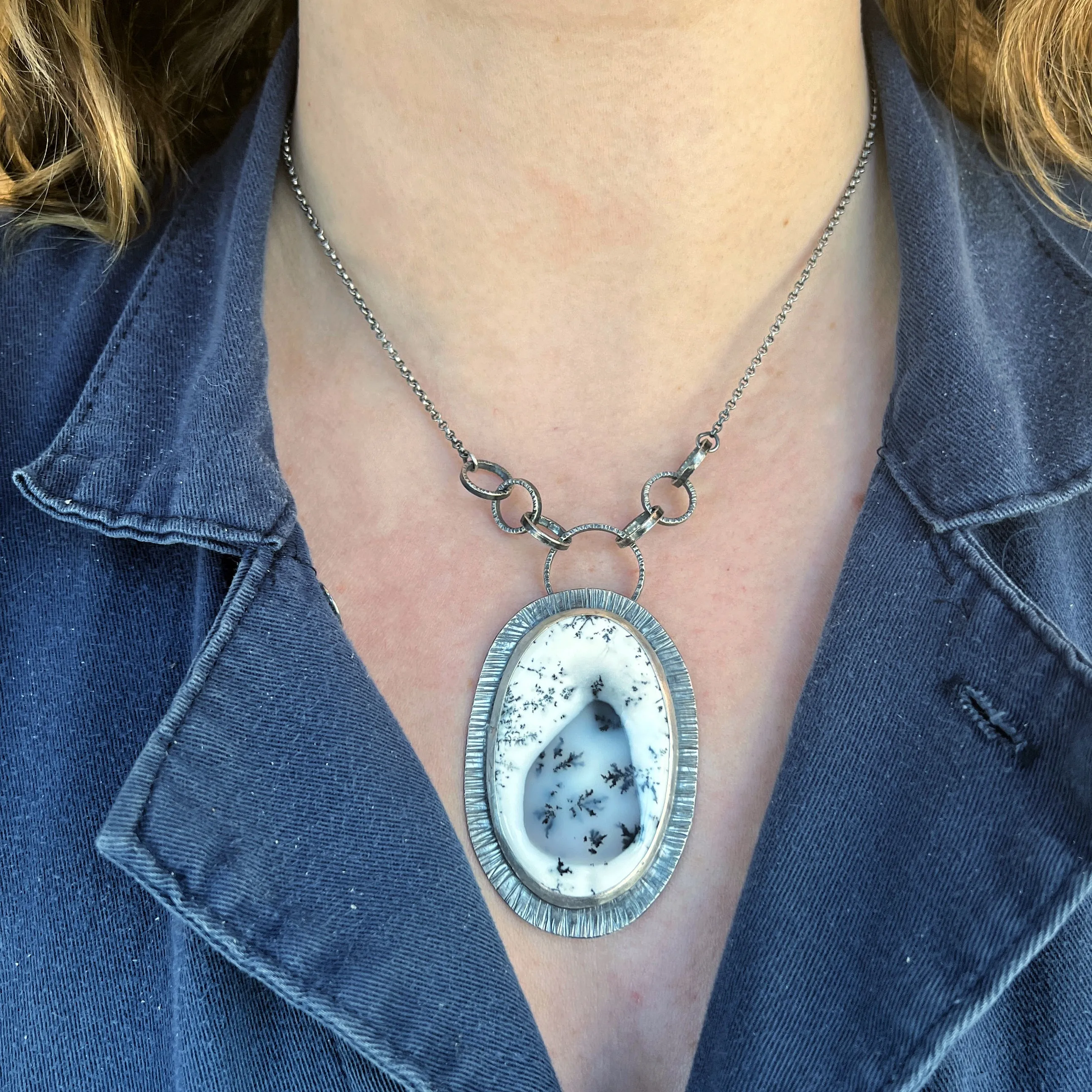 Dendritic Agate Pendant