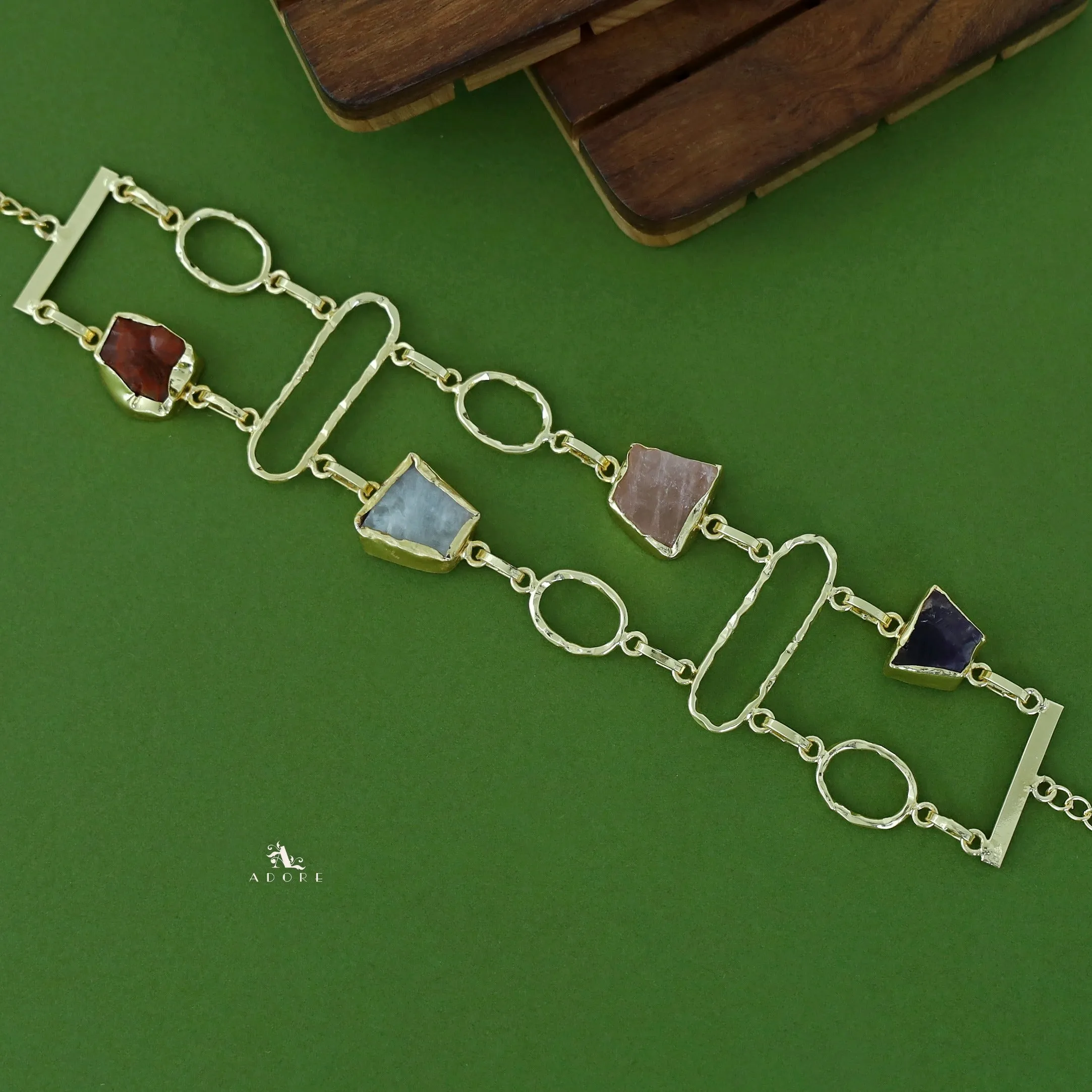 Fiona 2 Layer Raw Stone Choker