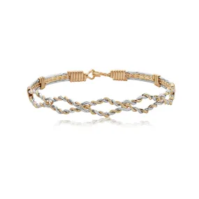 Hope You Dance 14K Gold and Silver Bracelet