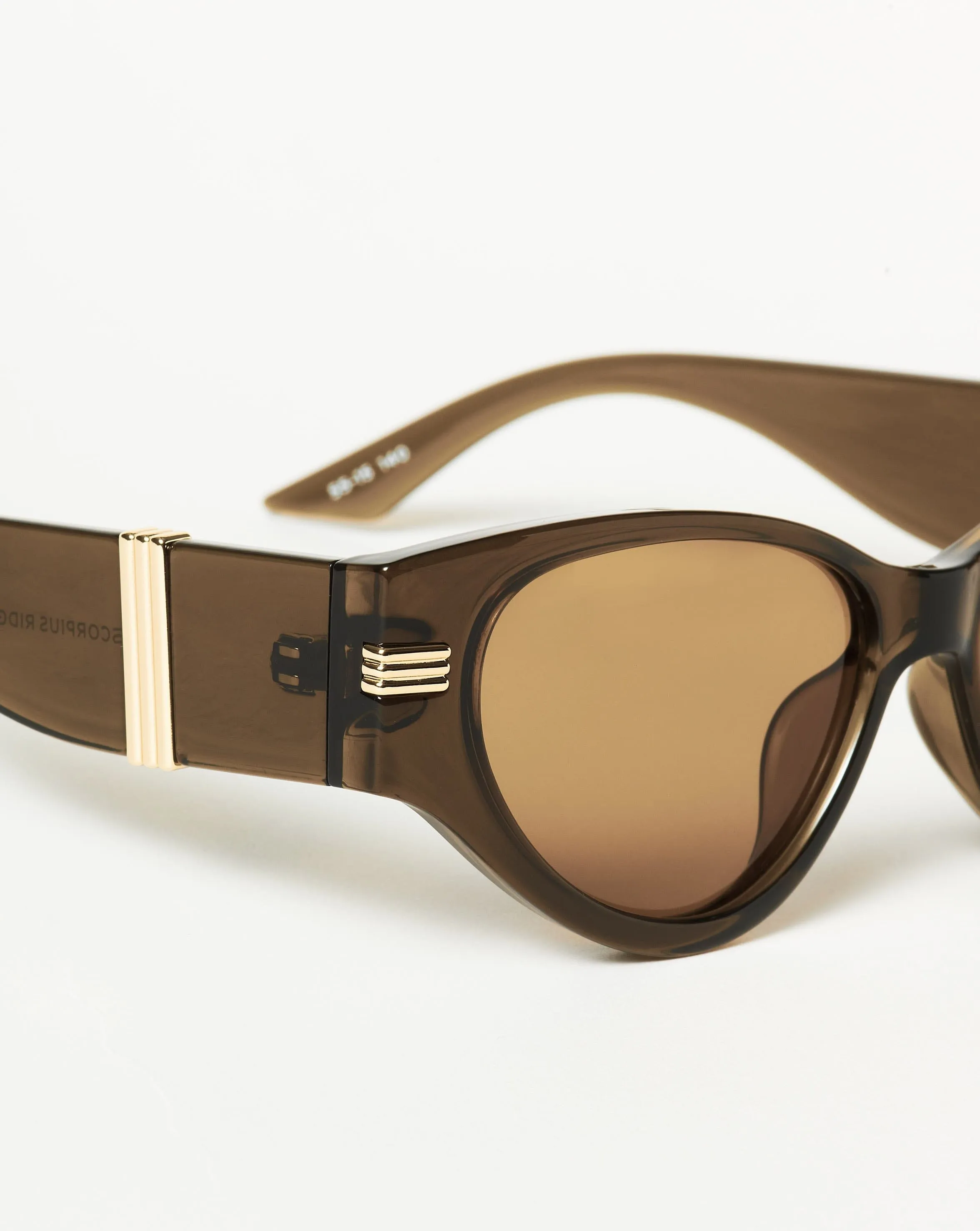Le Specs Scorpius Ridge Cat-Eye Sunglasses | Olive
