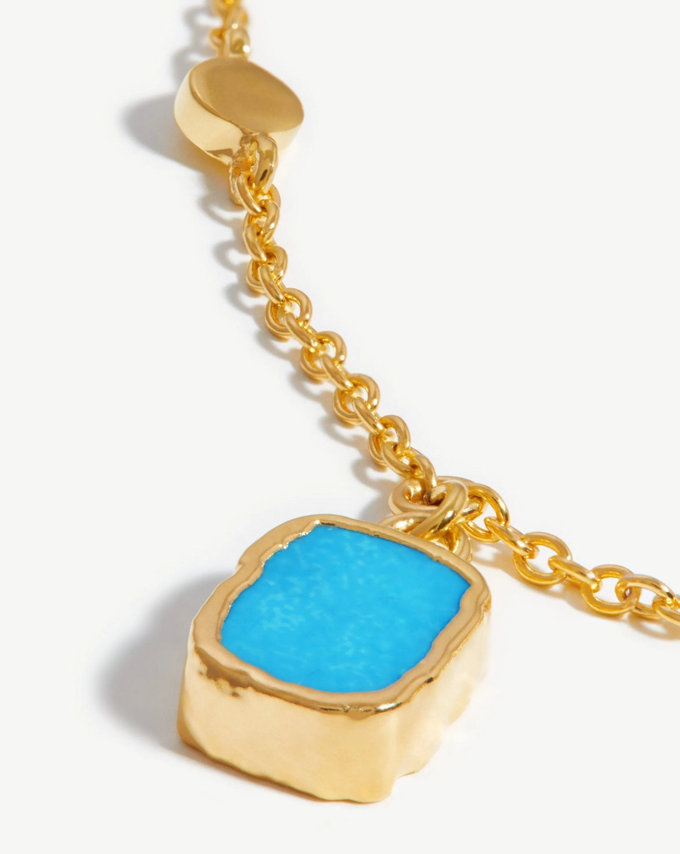 Lena Charm Choker | 18ct Gold Plated Vermeil/Turquoise