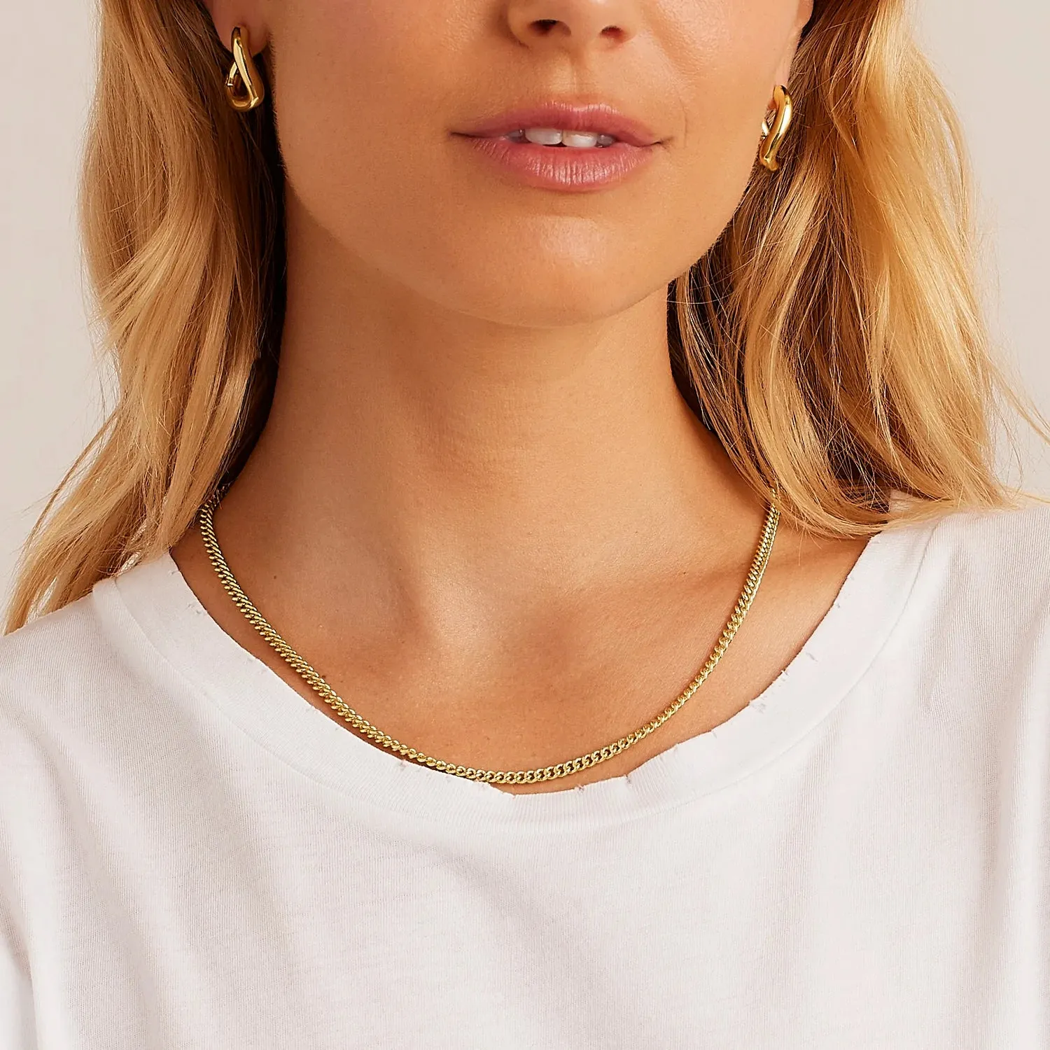 Lou Link Mini Necklace - Gold