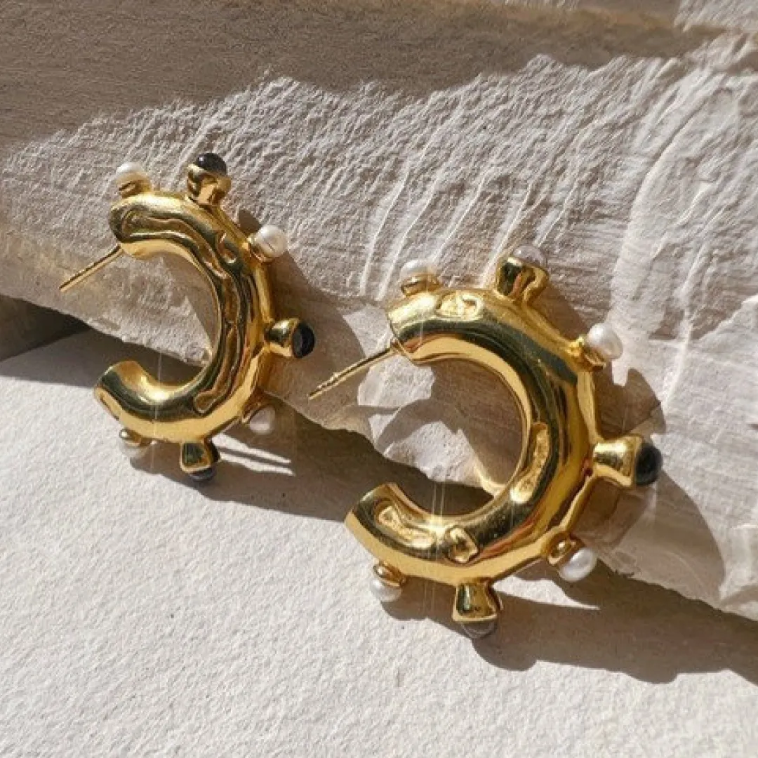 Malie Chunky Gold Hoop Huggies