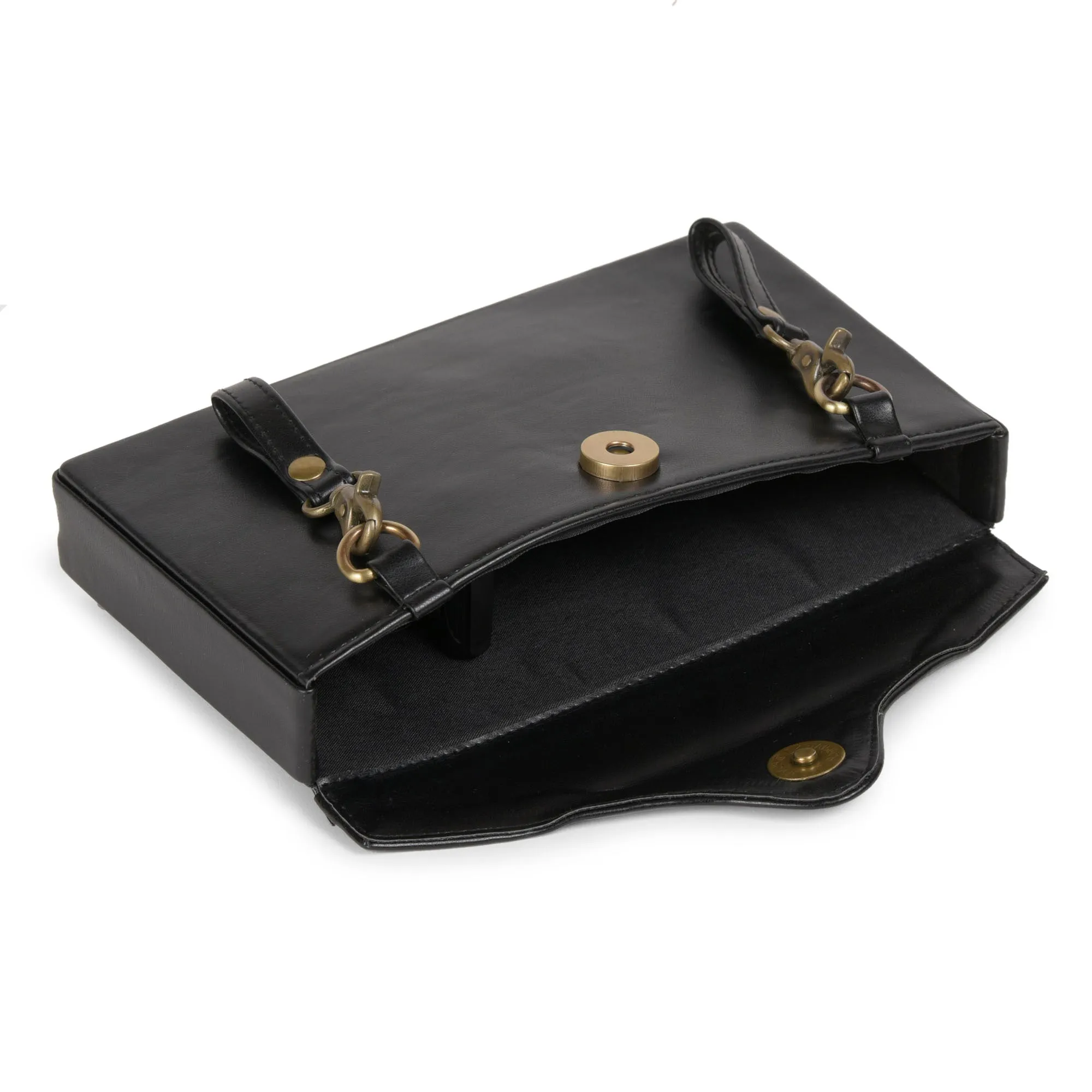 Mutiyaar Black Women Hand Embroidered Wedding Waist Belt Bag