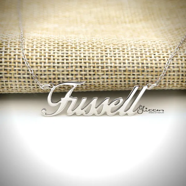 Personalised Sterling Silver Name Necklace - Font 11