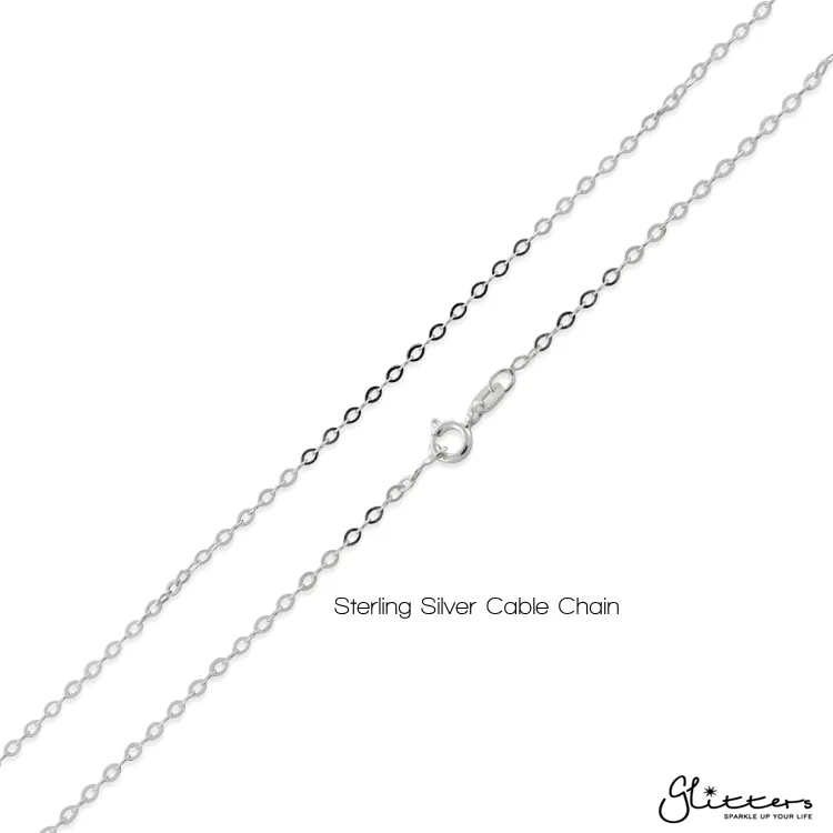 Personalised Sterling Silver Name Necklace - Font 11