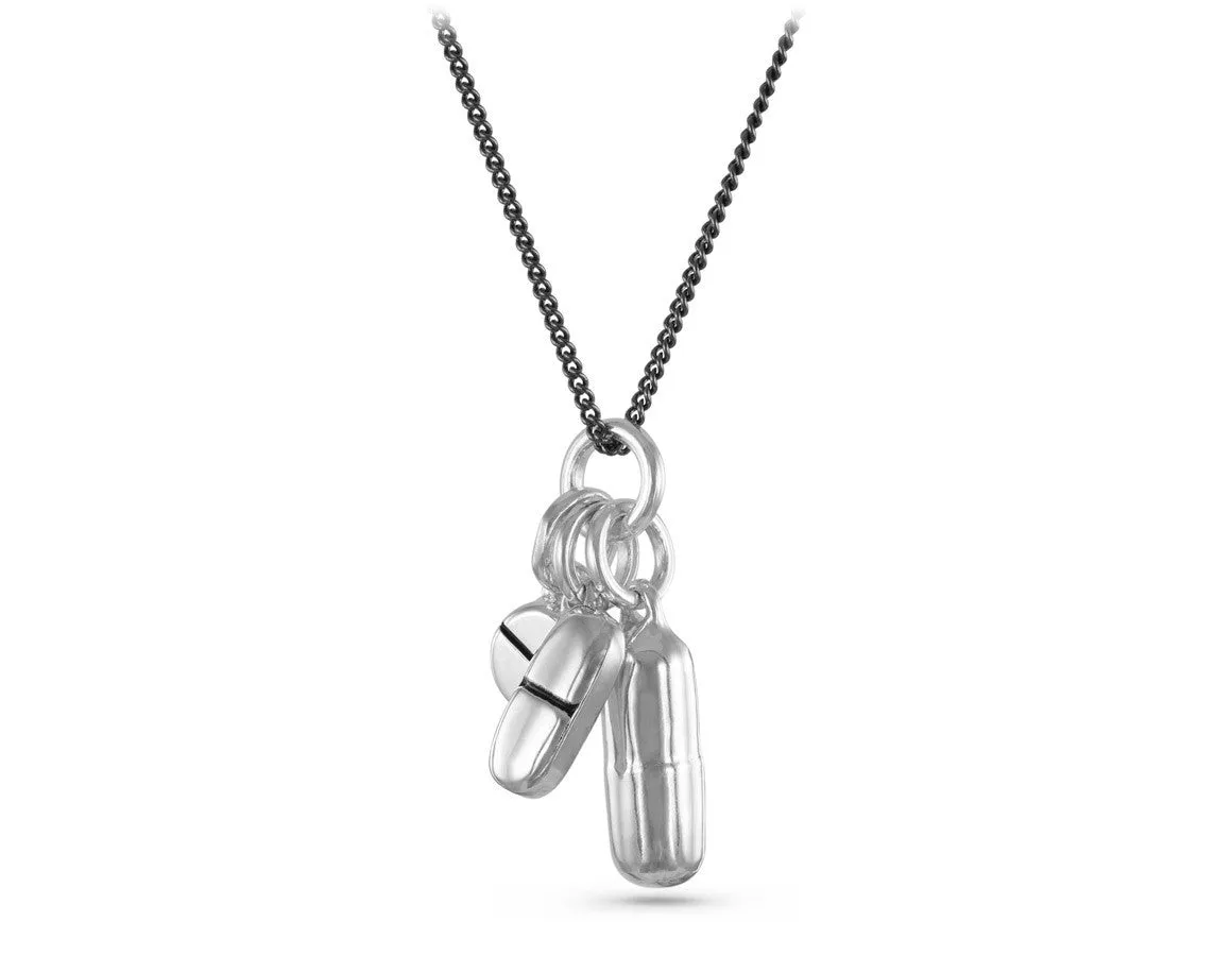 Pills Necklace - Silver