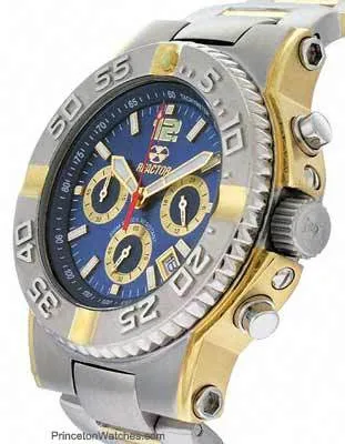 Reactor Critical Mass Men's Chronograph - Blue - Stainless & Gold - Day/Date