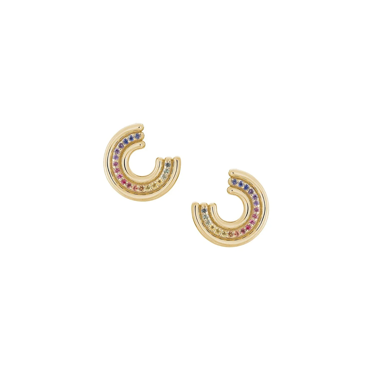Revival Midi Studs Rainbow