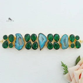 Ryana Agate Stone   Glossy Choker