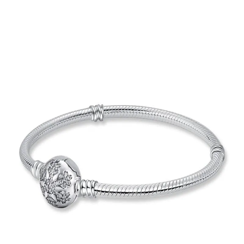 Sporty Sterling Silver Charm Bracelet For Women