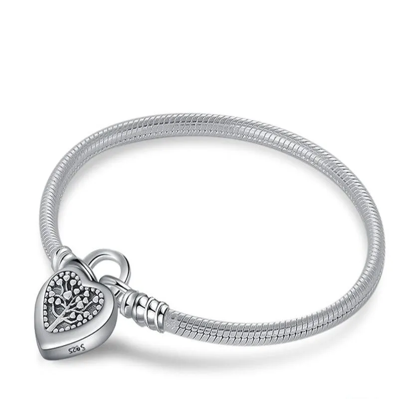 Sporty Sterling Silver Charm Bracelet For Women