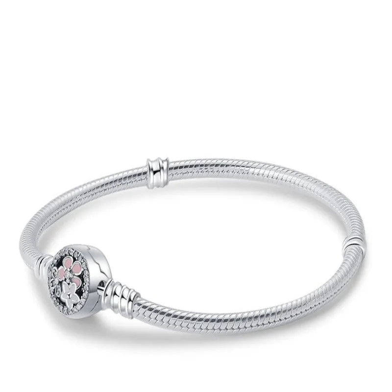 Sporty Sterling Silver Charm Bracelet For Women